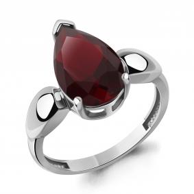Серебряное кольцо AQUAMARINE А65021085 с гранатом А65021085 фото