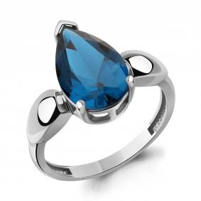 Серебряное кольцо AQUAMARINE А65021093 с Лондон топазом А65021093 фото