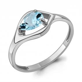 Серебряное кольцо AQUAMARINE А65032502 с топазом А65032502 фото
