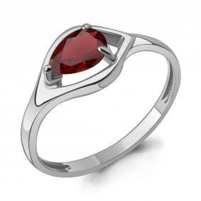 Серебряное кольцо AQUAMARINE А65032503 с гранатом А65032503 фото