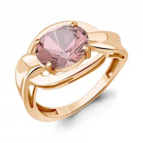 Кольцо из золочёного серебра AQUAMARINE А65042990-п с морганитом А65042990-п фото