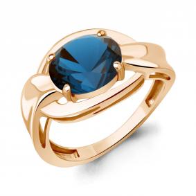 Кольцо из золочёного серебра AQUAMARINE А65042993-п с Лондон топазом А65042993-п фото