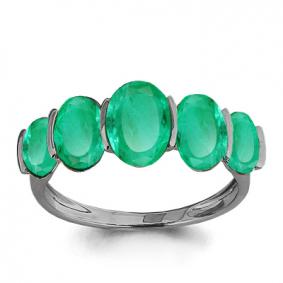 Серебряное кольцо AQUAMARINE А6523709 с агатом А6523709 фото