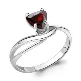 Серебряное кольцо AQUAMARINE А6532803 с гранатом А6532803 фото