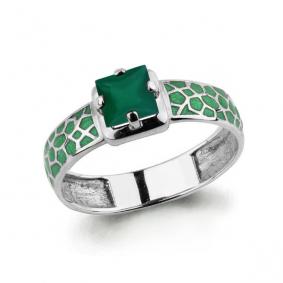 Серебряное кольцо AQUAMARINE А6544709 с агатом А6544709 фото