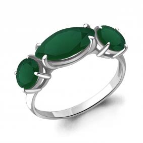 Серебряное кольцо AQUAMARINE А6559209 с агатом А6559209 фото