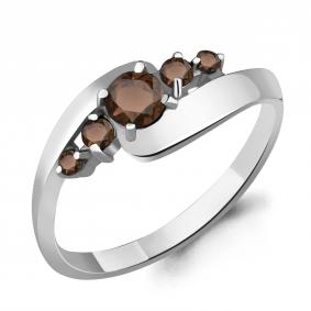 Серебряное кольцо AQUAMARINE А6568401 с кварцем А6568401 фото