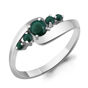 Серебряное кольцо AQUAMARINE А6568409 с агатом А6568409 фото