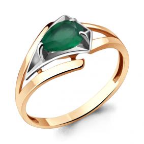 Кольцо из золочёного серебра AQUAMARINE А6578809-пк с агатом А6578809-пк фото