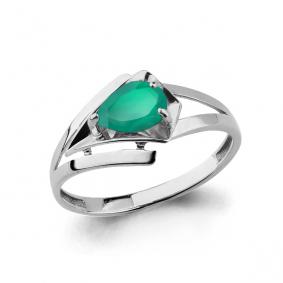 Серебряное кольцо AQUAMARINE А6578809 с агатом А6578809 фото