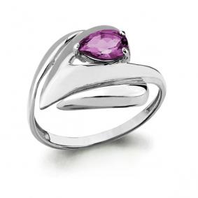 Серебряное кольцо AQUAMARINE А6590504 с аметистом А6590504 фото