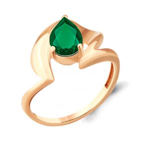 Кольцо из золочёного серебра AQUAMARINE А6590709-п с агатом А6590709-п фото