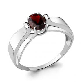 Серебряное кольцо AQUAMARINE А6593203 с гранатом А6593203 фото