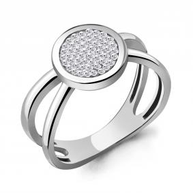 Серебряное кольцо AQUAMARINE А66640 с ювелирным кристаллом А66640 фото