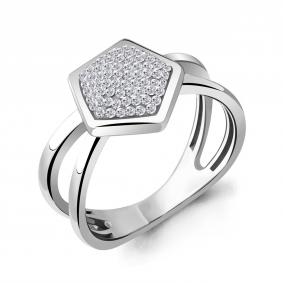 Серебряное кольцо AQUAMARINE А66641 с ювелирным кристаллом А66641 фото