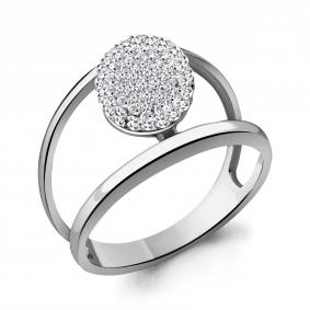 Серебряное кольцо AQUAMARINE А66666 с ювелирным кристаллом А66666 фото