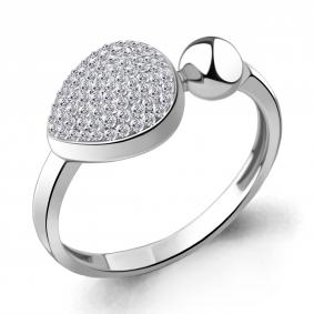 Серебряное кольцо AQUAMARINE А66688 с ювелирным кристаллом А66688 фото