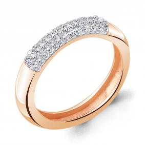 Кольцо из золочёного серебра AQUAMARINE А66691-п с ювелирным кристаллом А66691-п фото