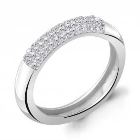 Серебряное кольцо AQUAMARINE А66691 с ювелирным кристаллом А66691 фото