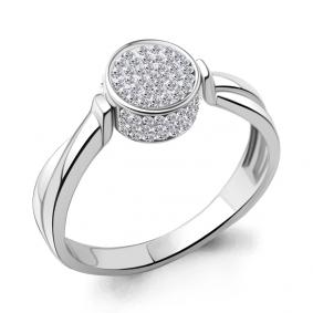 Серебряное кольцо с подвижным элементом AQUAMARINE с ювелирным кристаллом А66701 А66701 фото