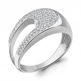 Серебряное кольцо AQUAMARINE А66707 с ювелирным кристаллом А66707 фото