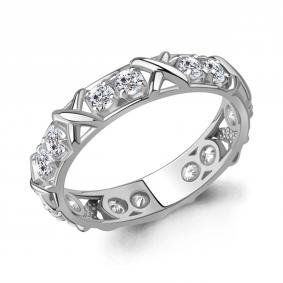 Серебряное кольцо AQUAMARINE А67053 с фианитом А67053 фото