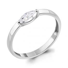 Серебряное кольцо AQUAMARINE А67231 с фианитом А67231 фото
