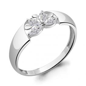 Серебряное кольцо AQUAMARINE А67307 с фианитом А67307 фото