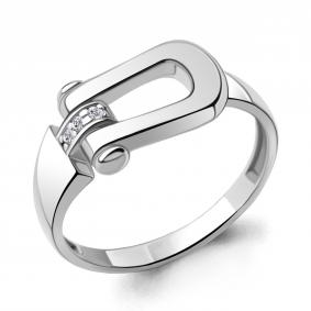 Серебряное кольцо AQUAMARINE А67434А с фианитом А67434А фото