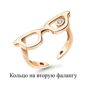 Кольцо из золочёного серебра AQUAMARINE А67543А-п с фианитом А67543А-п фото