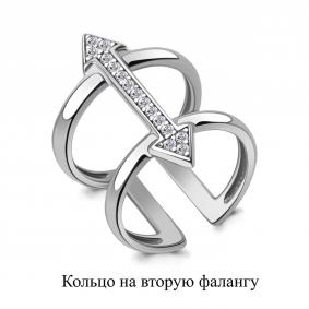 Серебряное кольцо AQUAMARINE А67555А с фианитом А67555А фото
