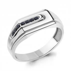 Серебряное кольцо AQUAMARINE А67709Ч с ювелирным кристаллом А67709Ч фото