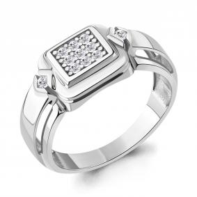 Серебряное кольцо AQUAMARINE А67726А с фианитом А67726А фото