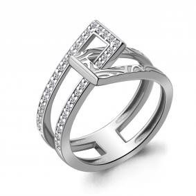 Серебряное кольцо AQUAMARINE А67792А с фианитом А67792А фото