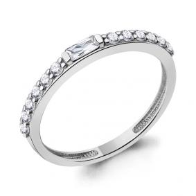 Серебряное кольцо AQUAMARINE А67793А с фианитом А67793А фото