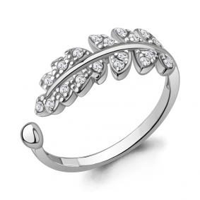 Серебряное кольцо AQUAMARINE А67800А с фианитом А67800А фото