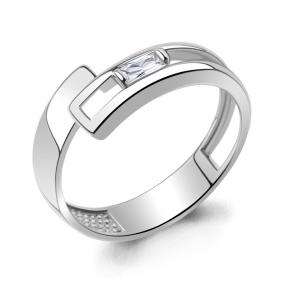 Серебряное кольцо AQUAMARINE А67837 с фианитом А67837 фото