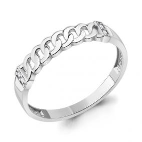 Серебряное кольцо AQUAMARINE А67926А с фианитом А67926А фото