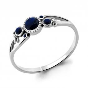 Серебряное кольцо AQUAMARINE А68108Б с гидротермальным сапфиром А68108Б фото