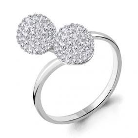 Серебряное кольцо AQUAMARINE А68243 с ювелирным кристаллом А68243 фото