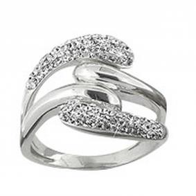 Серебряное кольцо AQUAMARINE А68250 с ювелирным кристаллом А68250 фото