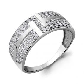 Серебряное кольцо AQUAMARINE А68382А с фианитом А68382А фото
