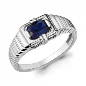 Серебряное кольцо AQUAMARINE А68433Н с гидротермальным сапфиром А68433Н фото