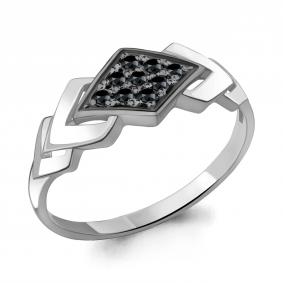 Серебряное кольцо AQUAMARINE А68522Ч с ювелирным кристаллом А68522Ч фото