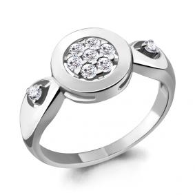 Серебряное кольцо AQUAMARINE А68526А с фианитом А68526А фото