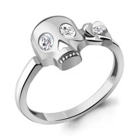 Серебряное кольцо AQUAMARINE А68900А с фианитом А68900А фото