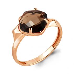 Кольцо из золочёного серебра AQUAMARINE А6905901-п с кварцем А6905901-п фото