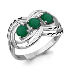 Серебряное кольцо AQUAMARINE А6908209 с агатом А6908209 фото