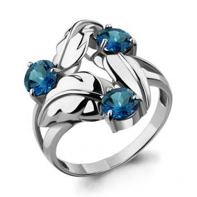Серебряное кольцо AQUAMARINE А6908308 с Лондон топазом А6908308 фото