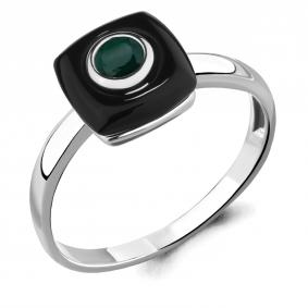 Серебряное кольцо AQUAMARINE А6910809 с агатом и керамикой А6910809 фото